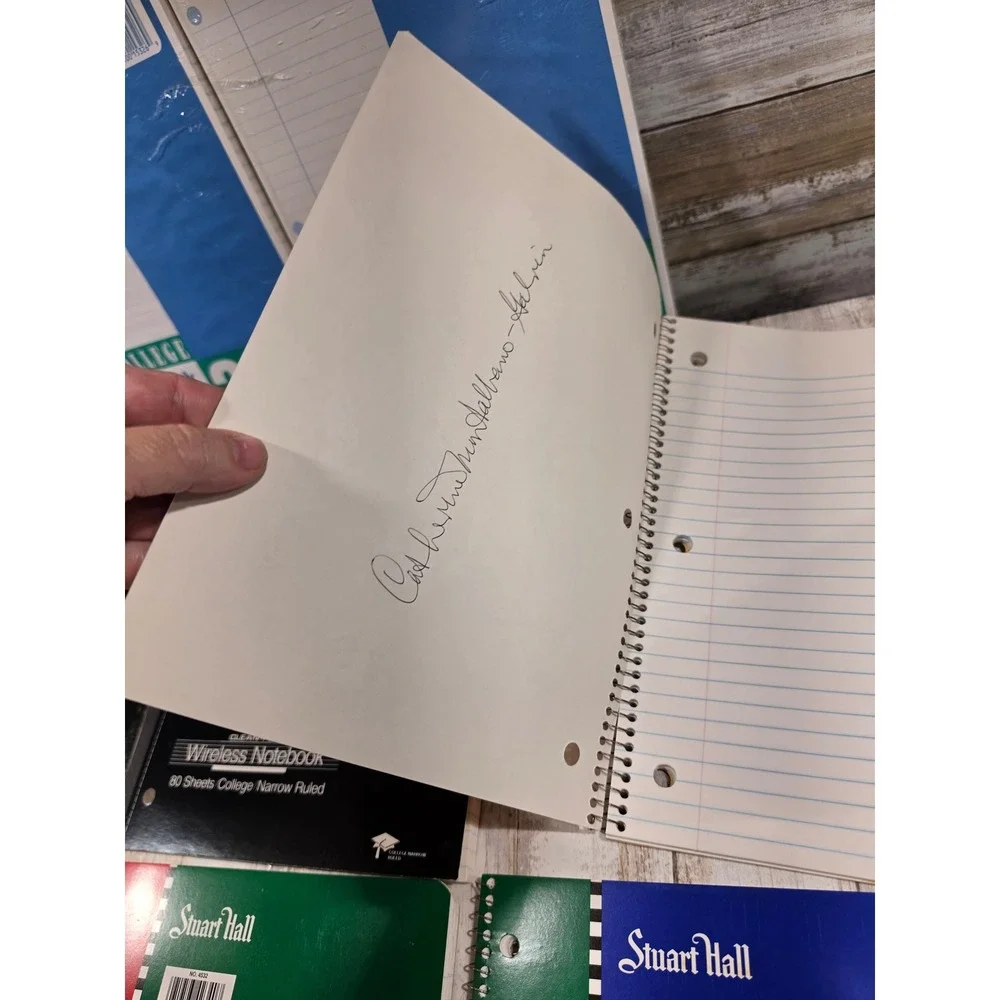 Mead Norcom Stuart Hall Notebook Bundle College Wide Ruled Paper Lot 8ct READ